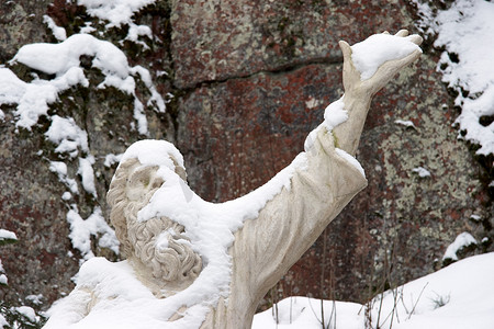 Vainamoinen 雕像，芬兰民间传说中的人物