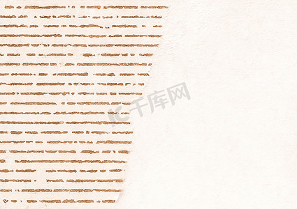 羊皮纸旧质地，浅色带文字线条的米色条纹纸，设计白色复制空间背景