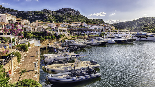 Poltu Quatu、Costa Smeralda、撒丁岛、意大利风景秀丽的港口