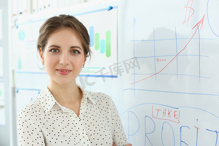 女性商业教练进行营销和分析方面的培训