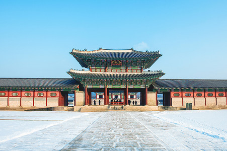 堡垒摄影照片_韩国首尔的景福宫
