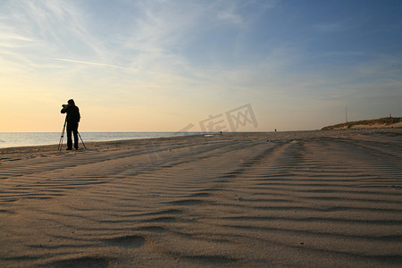 诗意山水画摄影照片_波罗的海海滩