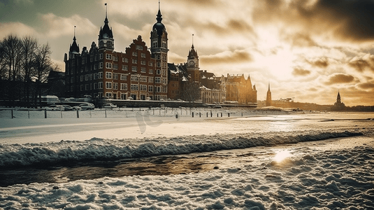 史上最全攻略摄影照片_海尔半岛海岸线冬季风光波兰欧洲