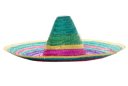 色彩缤纷的墨西哥阔边帽