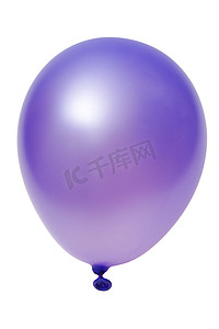 紫色气球摄影照片_紫色气球