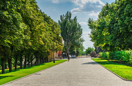 公园在乌克兰 Trubetskoy 王子城堡