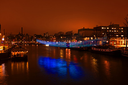 荷兰阿姆斯特丹-2016 年 1 月 4 日：灯节