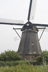 荷兰风车近距离