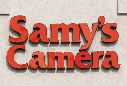 字幕条字幕摄影照片_Samys 相机店外观和标志