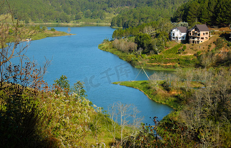 Tuyen Lam 湖，大叻，越南，度假村，生态别墅