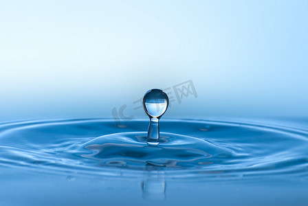 蓝色水环境抽象背景-蓝色水滴 s