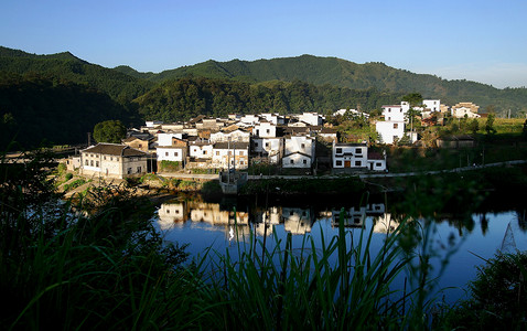 开化清水鱼摄影照片_Wuyuan, Jiangxi, China, Wang mouth, construction, Anhui, residential, tourist, attractions,