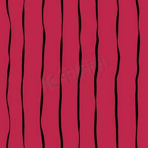 手绘颜色 2023 洋红色抽象几何背景的无缝图案。