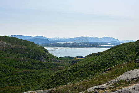 海与山，海尔格兰，挪威