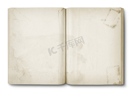 重阳节背景横版摄影照片_旧的彩色打开的书