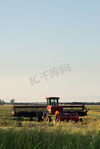 收割机摄影照片_农业机械