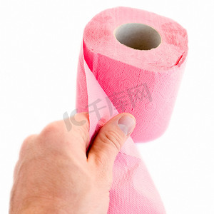 粉色纸巾