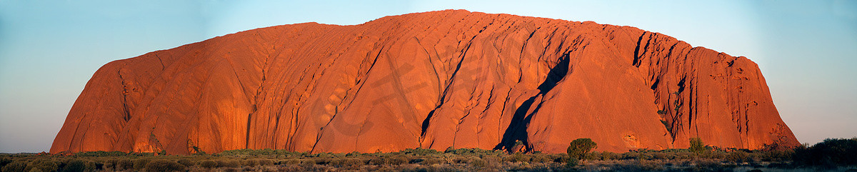 澳大利亚内陆的颜色和形状