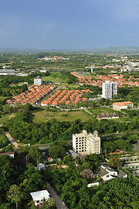 现代住宅区鸟瞰图，乔木提恩海滩，芭堤雅，Cho