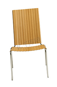 孤立的木椅