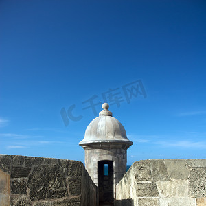 天安门线画摄影照片_埃尔莫罗堡垒，旧圣胡安