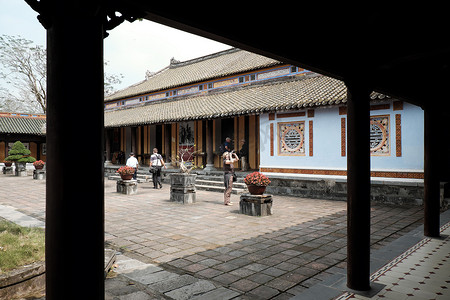 顺化城堡，文化遗产，Dai Noi，越南，ngo mon
