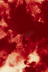 极简主义背景摄影照片_热火火焰或红云作为极简主义背景设计