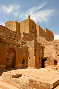 埃及阿斯旺沙漠的旧防御工事