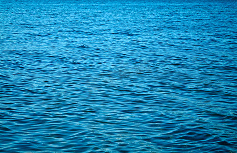蓝色海浪纹理摄影照片_海浪