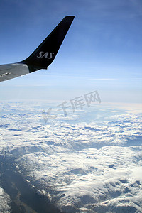 地平仪摄影照片_带有 SAS 徽标的机翼