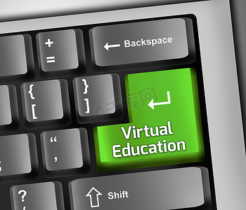 键盘插图 虚拟教育
