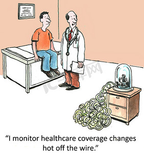 医疗保险漫画摄影照片_医疗保健和医疗保险