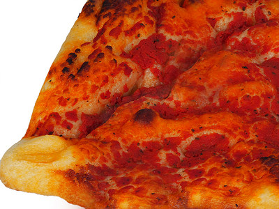 意大利扁平面包有机全麦面包配西红柿 — 白色背景