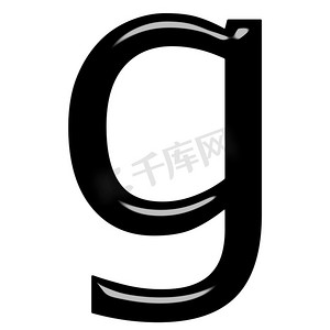 字g摄影照片_3d 字母 g