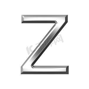 3d 银色字母 z