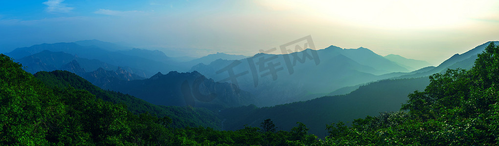 雪岳山国家公园的日出，Sout最好的山