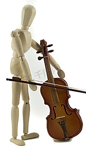 时装模特和小提琴