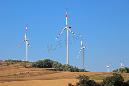 用于发电的风力涡轮机。