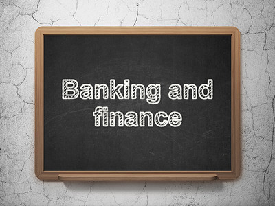 货币概念： 黑板背景下的银行和金融