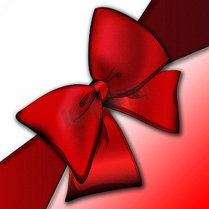 带红色蝴蝶结的礼物装饰