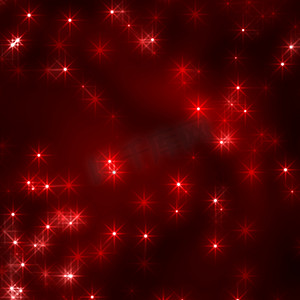 红色圣诞前夜星星背景