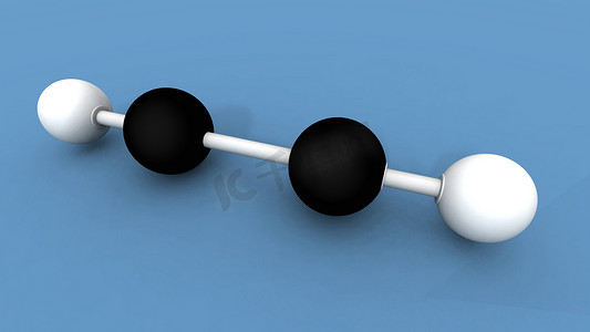 氢分子摄影照片_乙炔分子