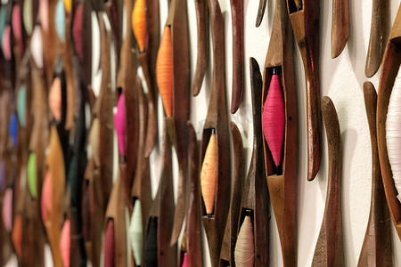 用于丝绸纺织品生产的泰国工艺品木织梭