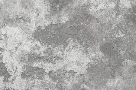 具有抽象水泥图案纹理背景的旧脏灰色和白色混凝土墙