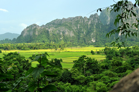 老挝万荣美丽的风景