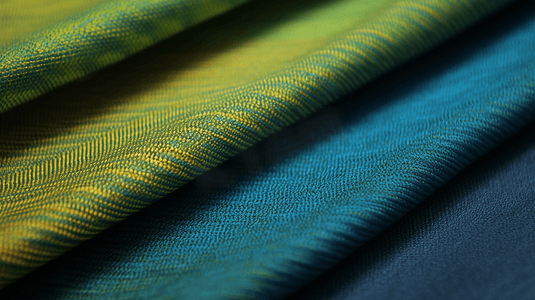黄、蓝、绿三色纺织品