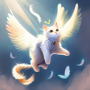 带翅膀的天使猫