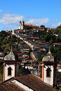 欧州旅行地标摄影照片_欧鲁普雷图市景巴西米纳斯吉拉斯州