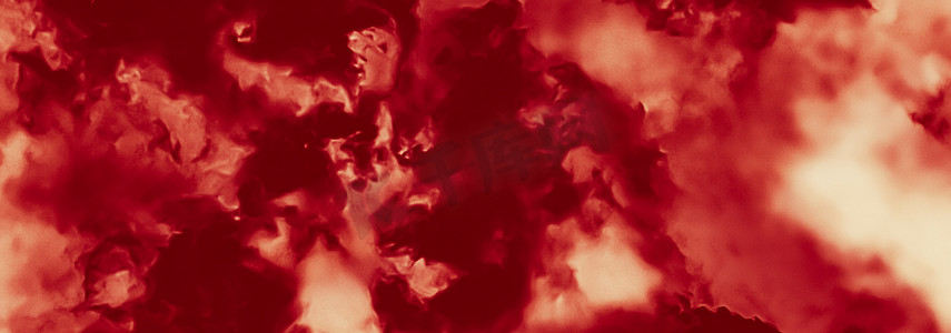 红红火焰背景摄影照片_热火火焰或红云作为极简主义背景设计
