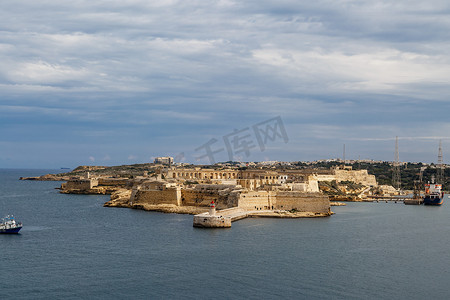 城市海景摄影照片_马耳他海景
